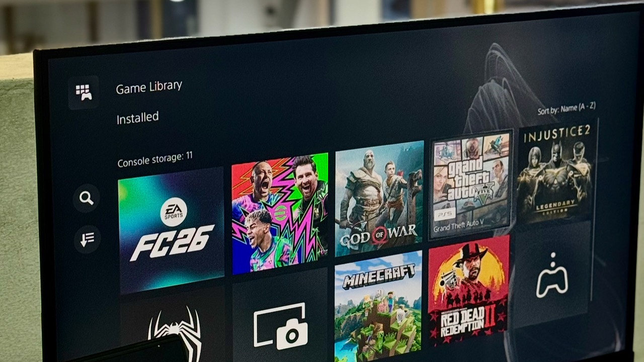 بازی‌های نصب‌شده در Game Library کنسول PS5 در چیتس گیم